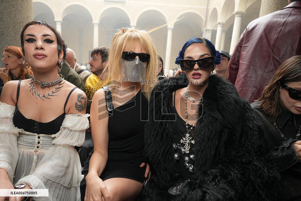 MFW - Guests At Blumarine Fashion Show