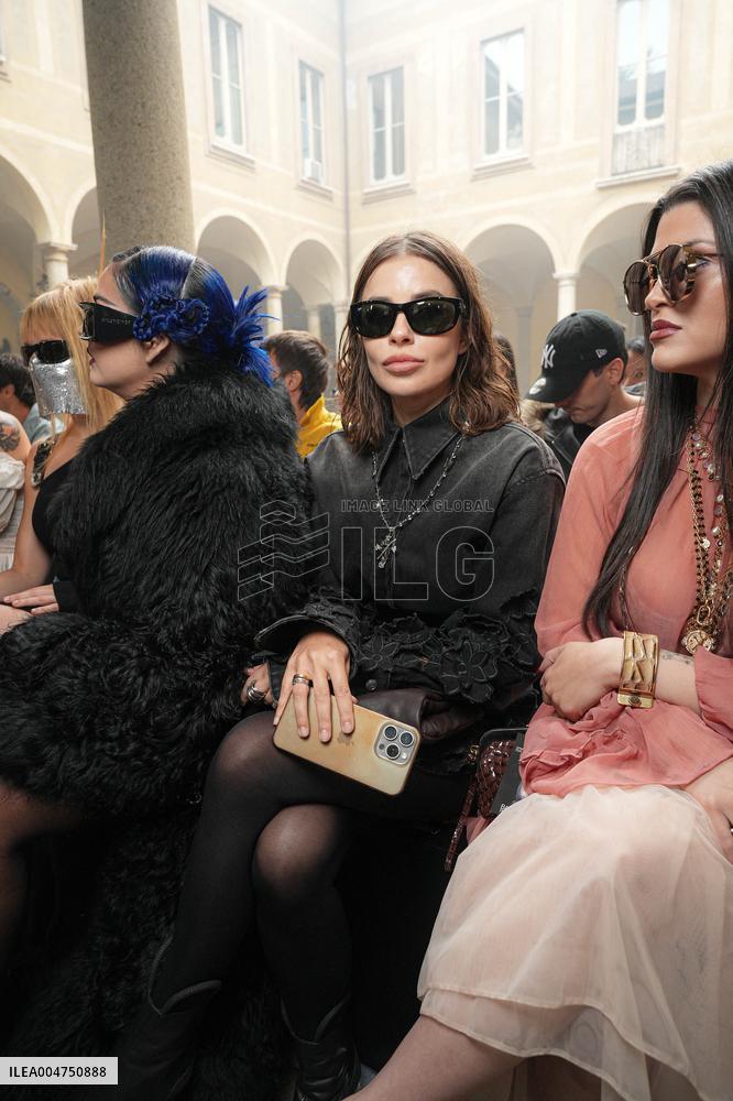MFW - Guests At Blumarine Fashion Show