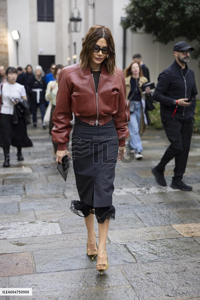 MFW Ferragamo Arrivals MP