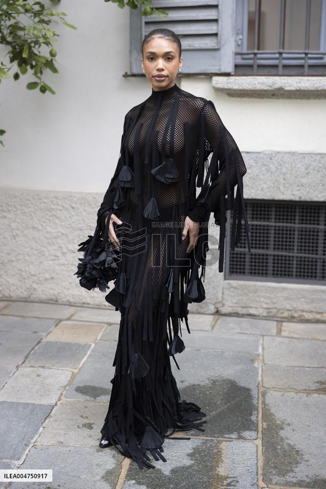 MFW Ferragamo Arrivals MP