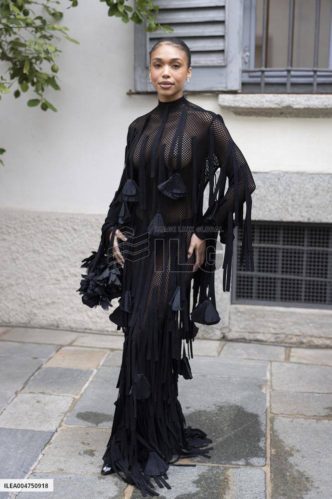 MFW Ferragamo Arrivals MP