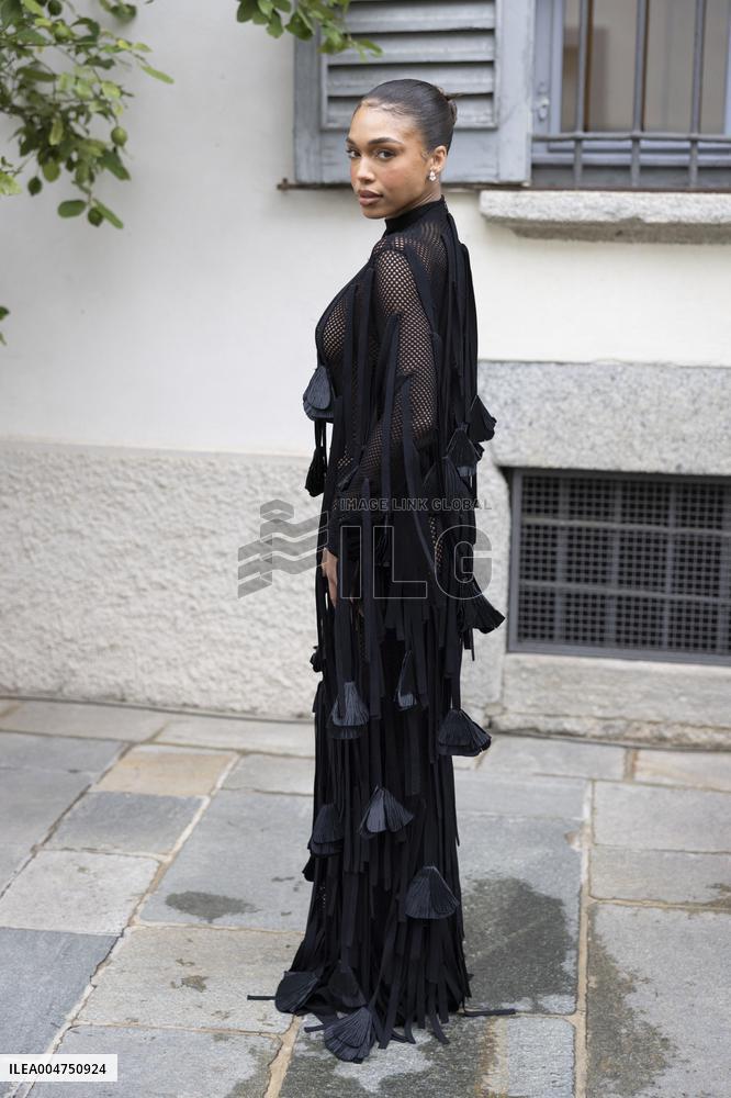 MFW Ferragamo Arrivals MP