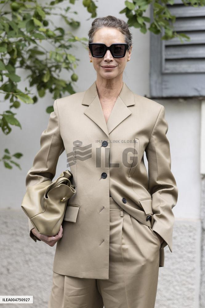 MFW Ferragamo Arrivals MP