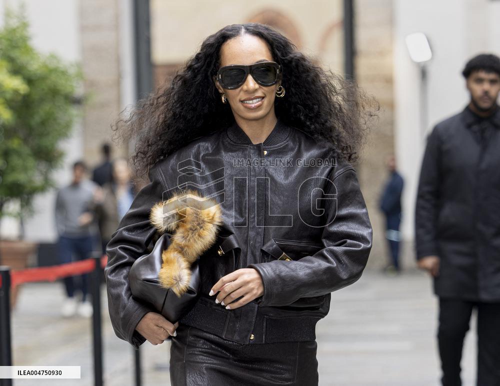 MFW Ferragamo Arrivals MP