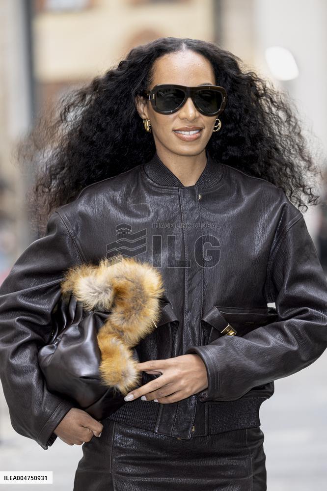 MFW Ferragamo Arrivals MP