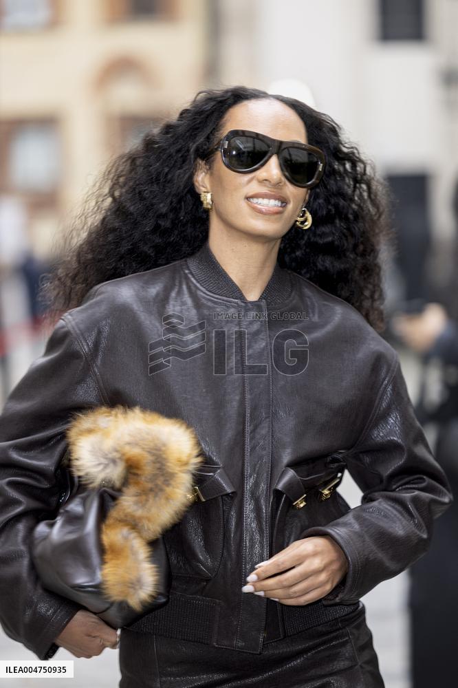 MFW Ferragamo Arrivals MP