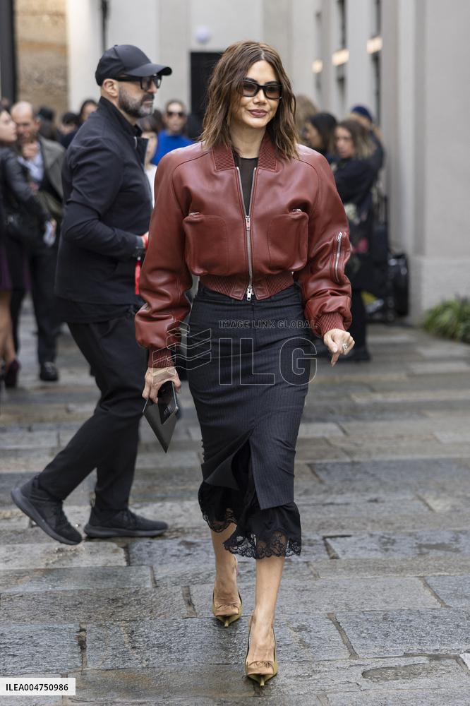 MFW Ferragamo Arrivals MP