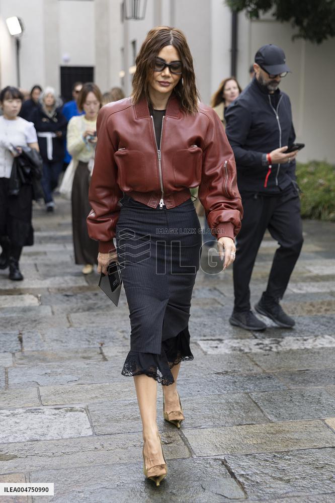 MFW Ferragamo Arrivals MP