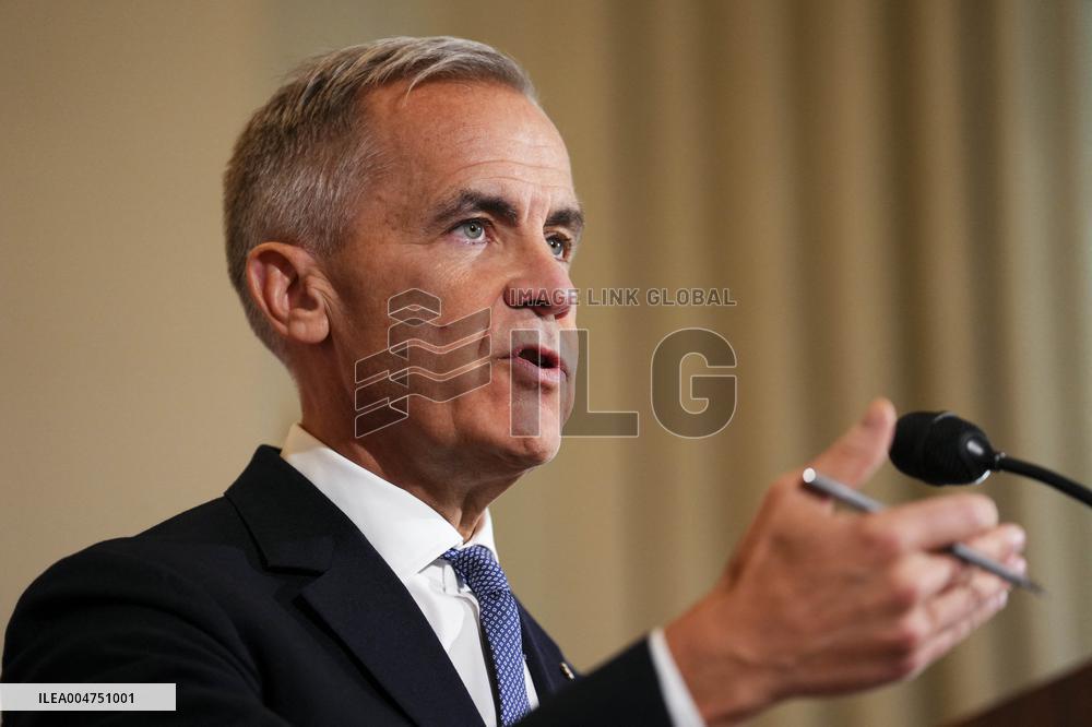 PM Mark Carney Holds Press Conference - London