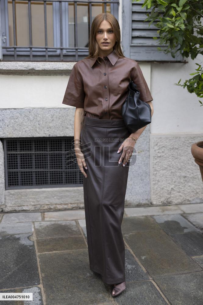 MFW Ferragamo Arrivals MP