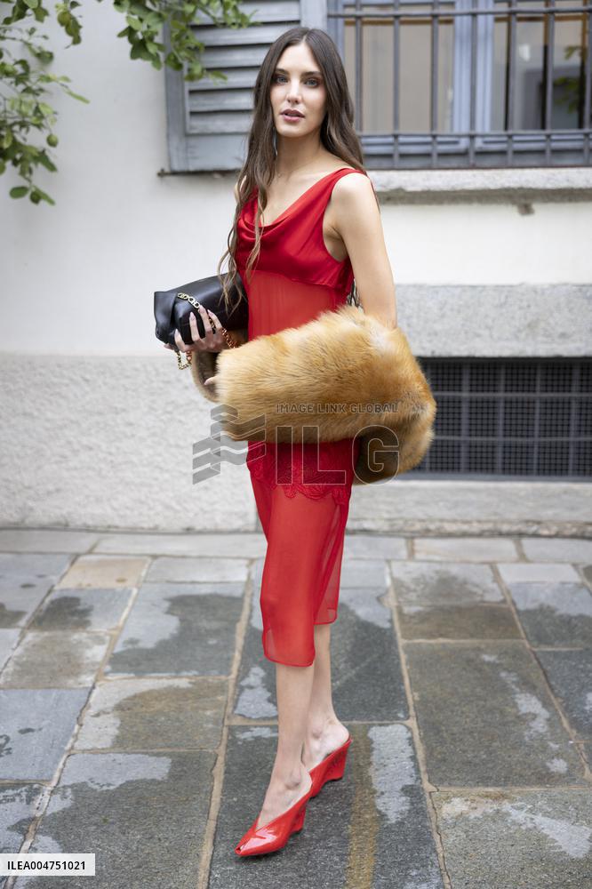 MFW Ferragamo Arrivals MP