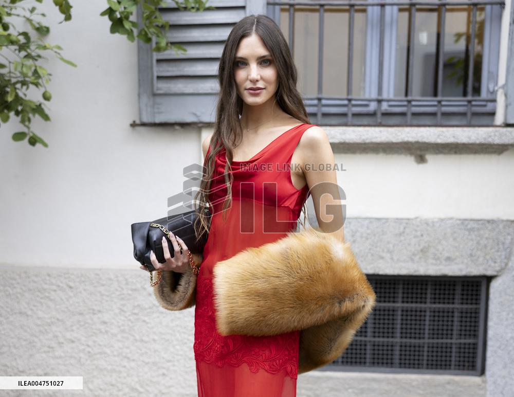 MFW Ferragamo Arrivals MP