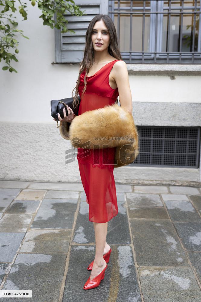 MFW Ferragamo Arrivals MP