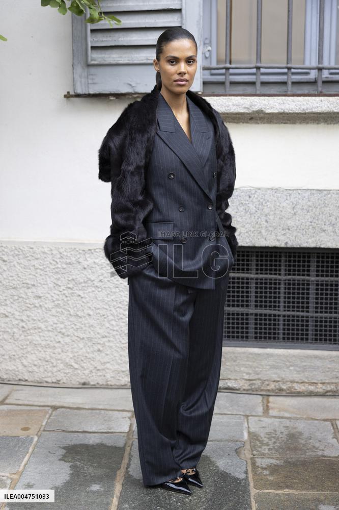 MFW Ferragamo Arrivals MP