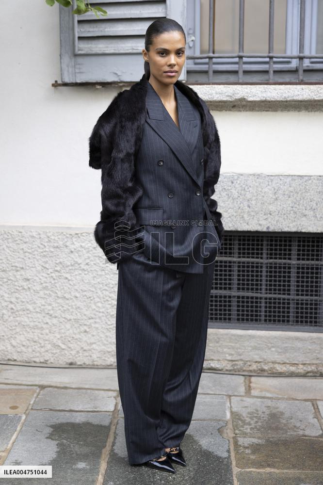 MFW Ferragamo Arrivals MP