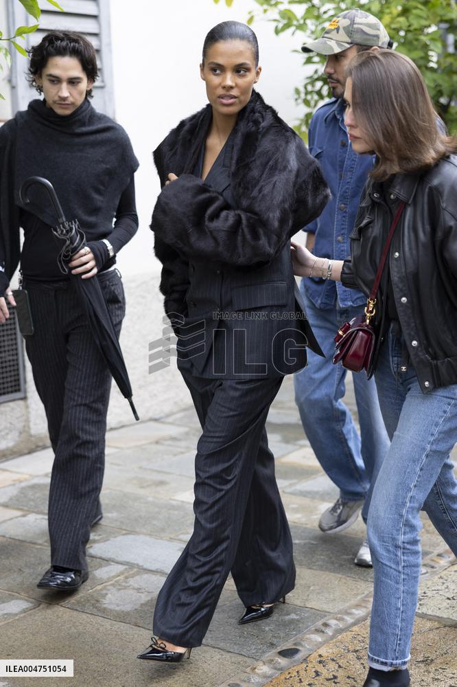 MFW Ferragamo Arrivals MP