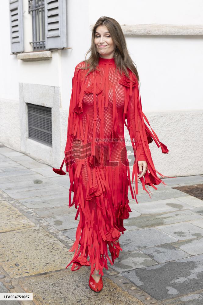 MFW Ferragamo Arrivals MP