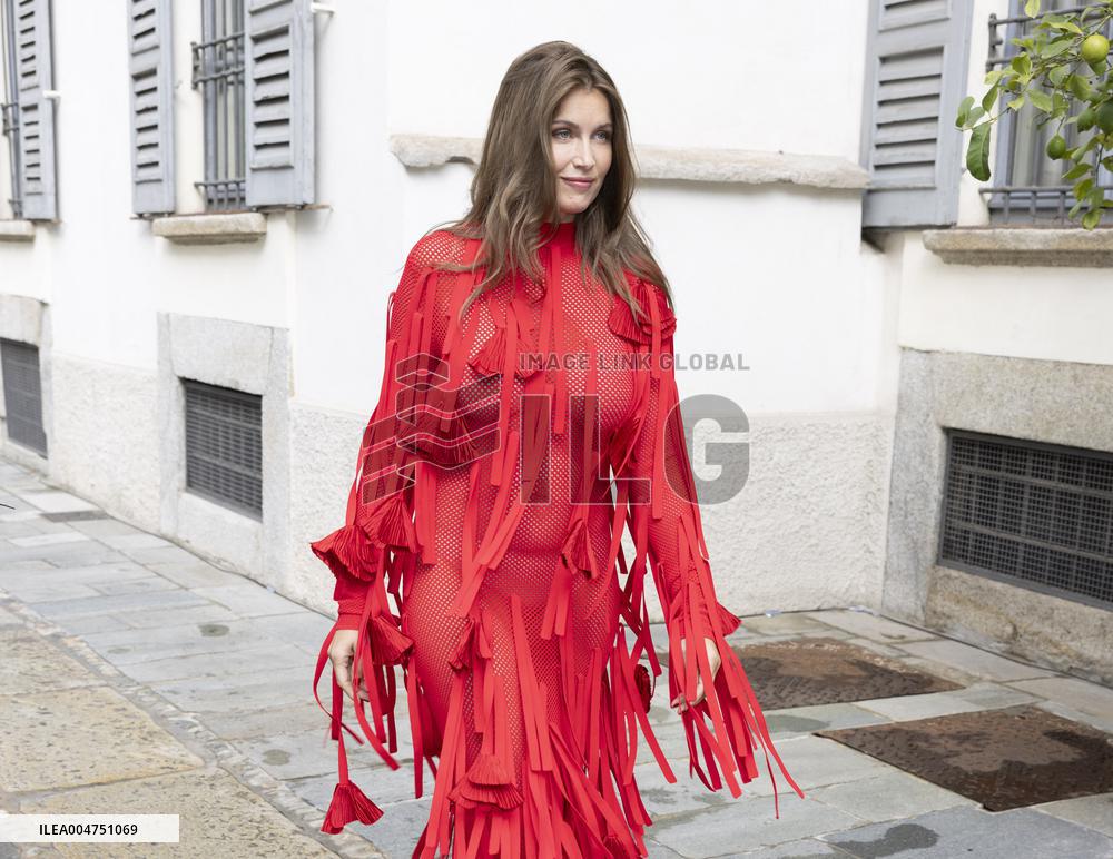 MFW Ferragamo Arrivals MP