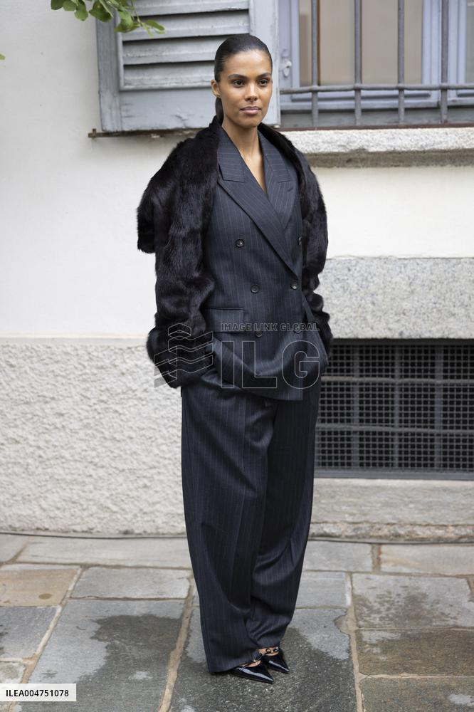 MFW Ferragamo Arrivals MP