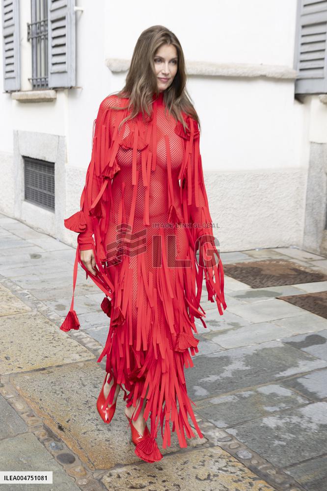 MFW Ferragamo Arrivals MP