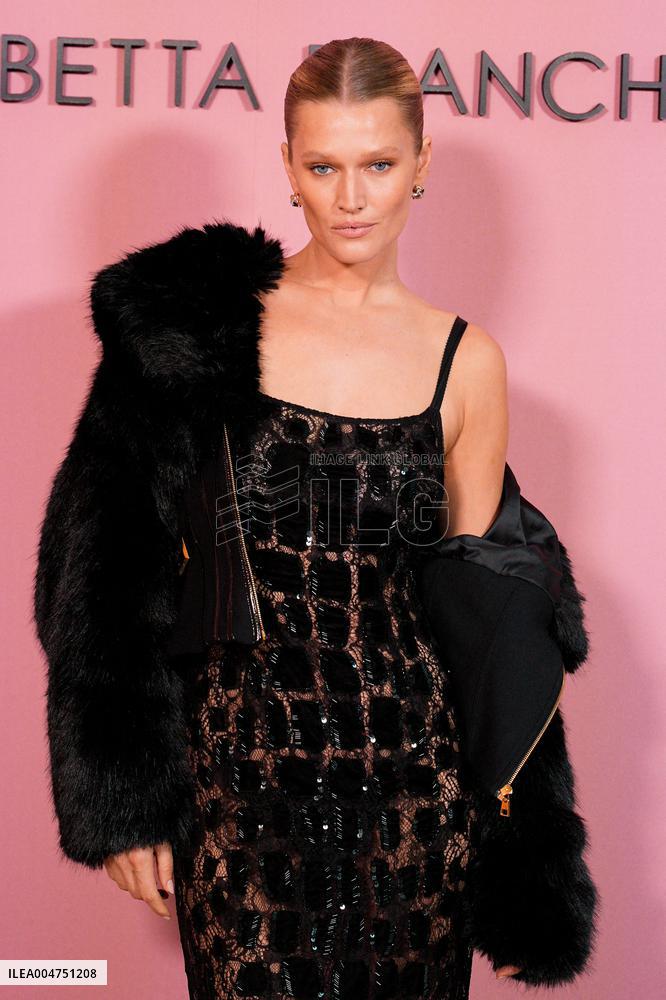 MFW - Guests At Elisabetta Franchi Fashion Show