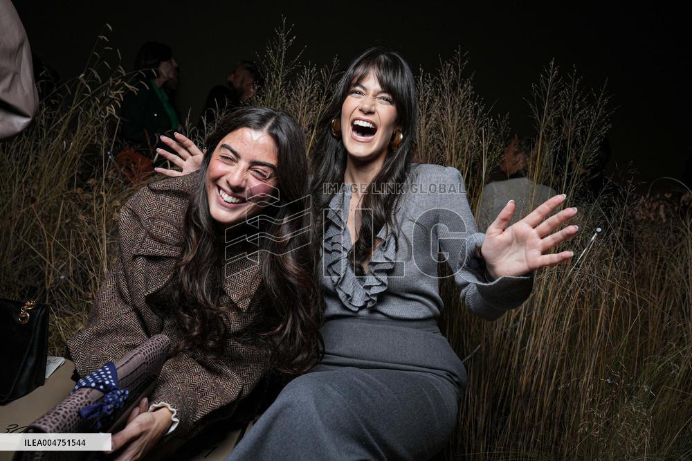 MFW - Guests At Luisa Spagnoli Fashion Show