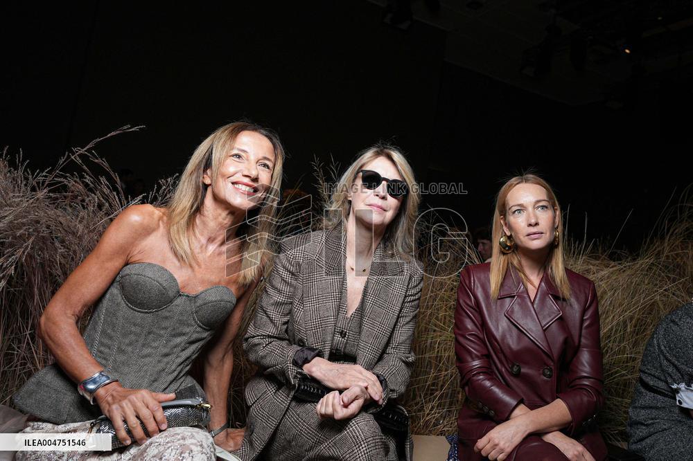MFW - Guests At Luisa Spagnoli Fashion Show