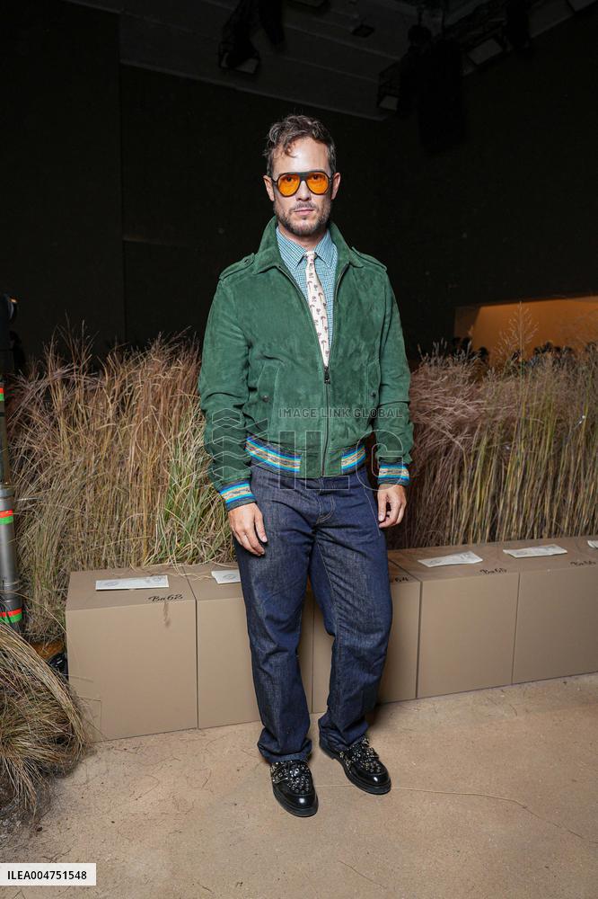 MFW - Guests At Luisa Spagnoli Fashion Show