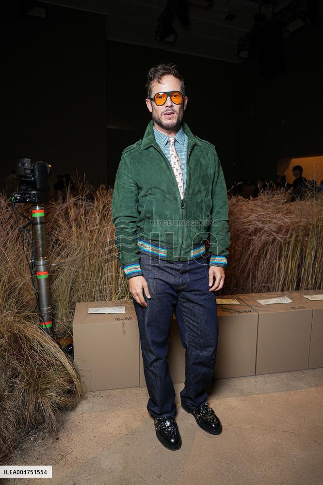 MFW - Guests At Luisa Spagnoli Fashion Show