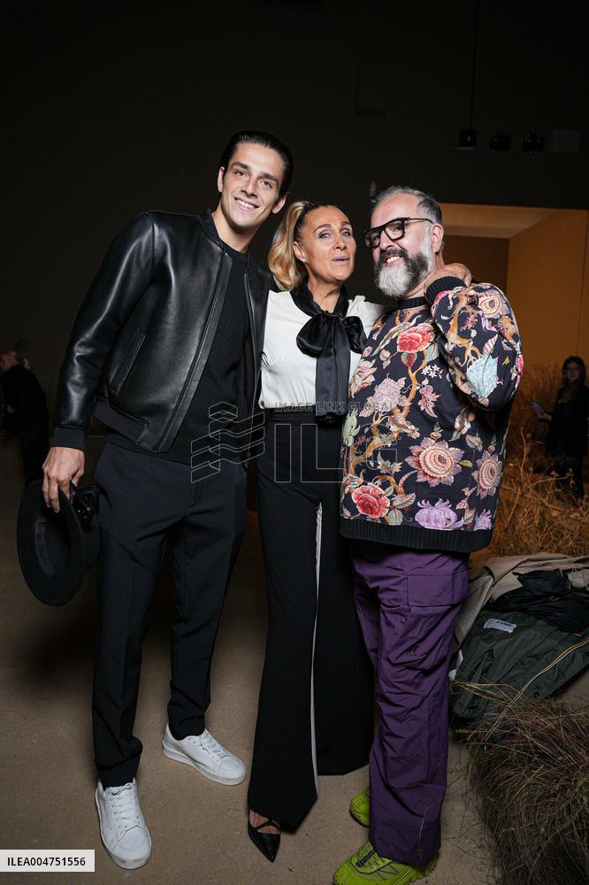 MFW - Guests At Luisa Spagnoli Fashion Show