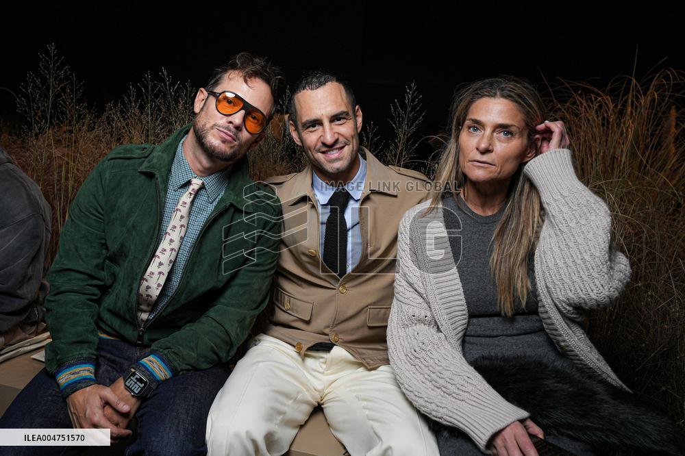 MFW - Guests At Luisa Spagnoli Fashion Show