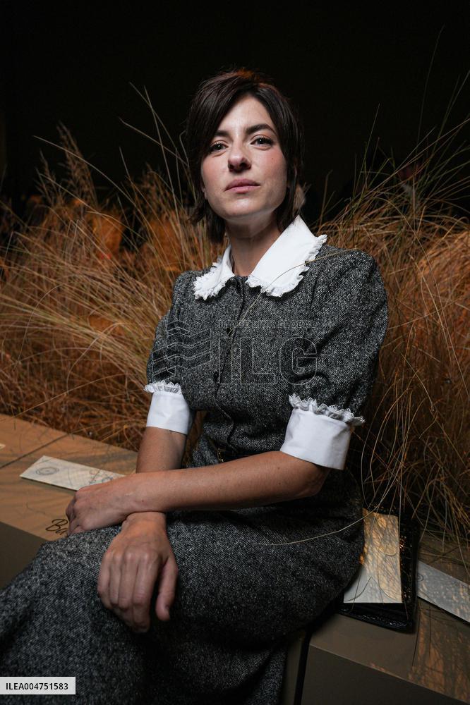 MFW - Guests At Luisa Spagnoli Fashion Show