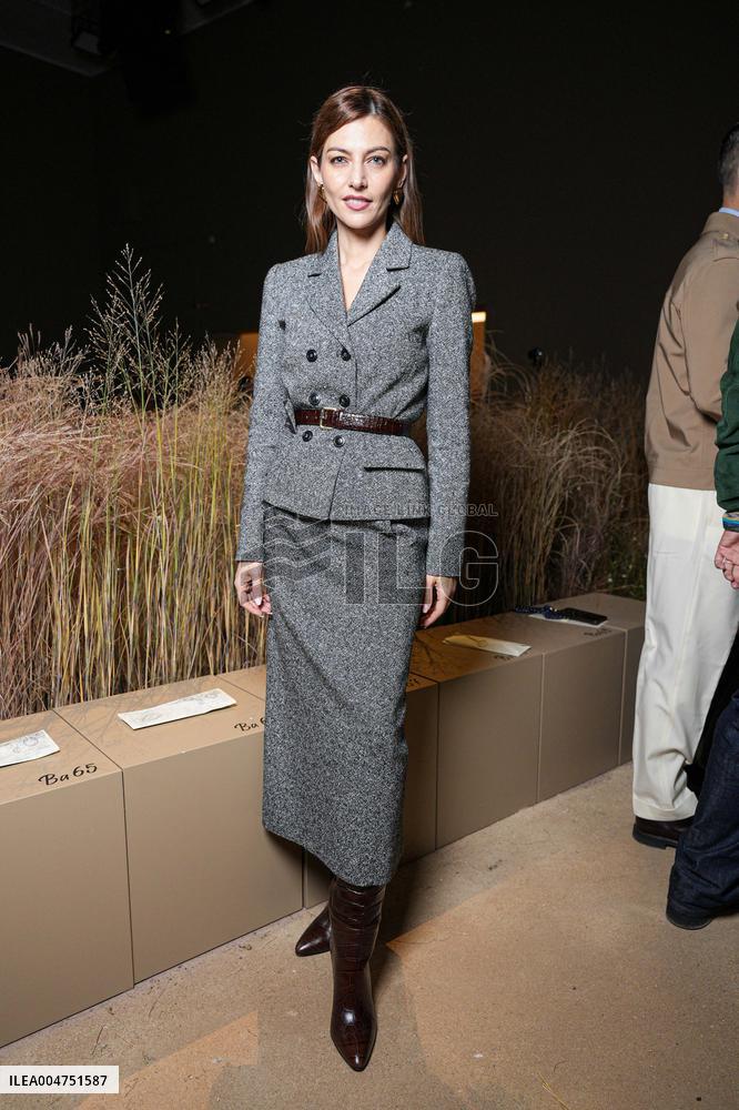 MFW - Guests At Luisa Spagnoli Fashion Show