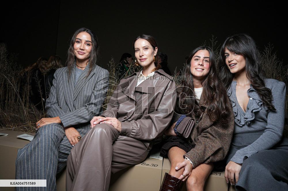 MFW - Guests At Luisa Spagnoli Fashion Show