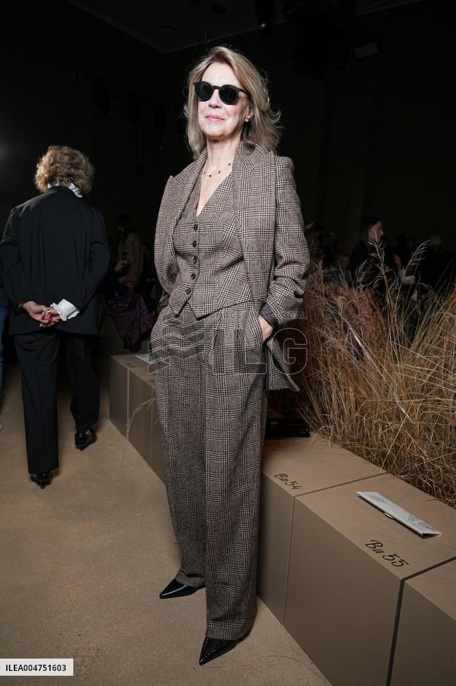 MFW - Guests At Luisa Spagnoli Fashion Show