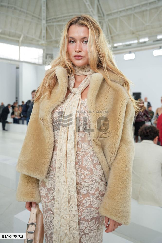 MFW - Guests At Ermanno Scervino Fashion Show