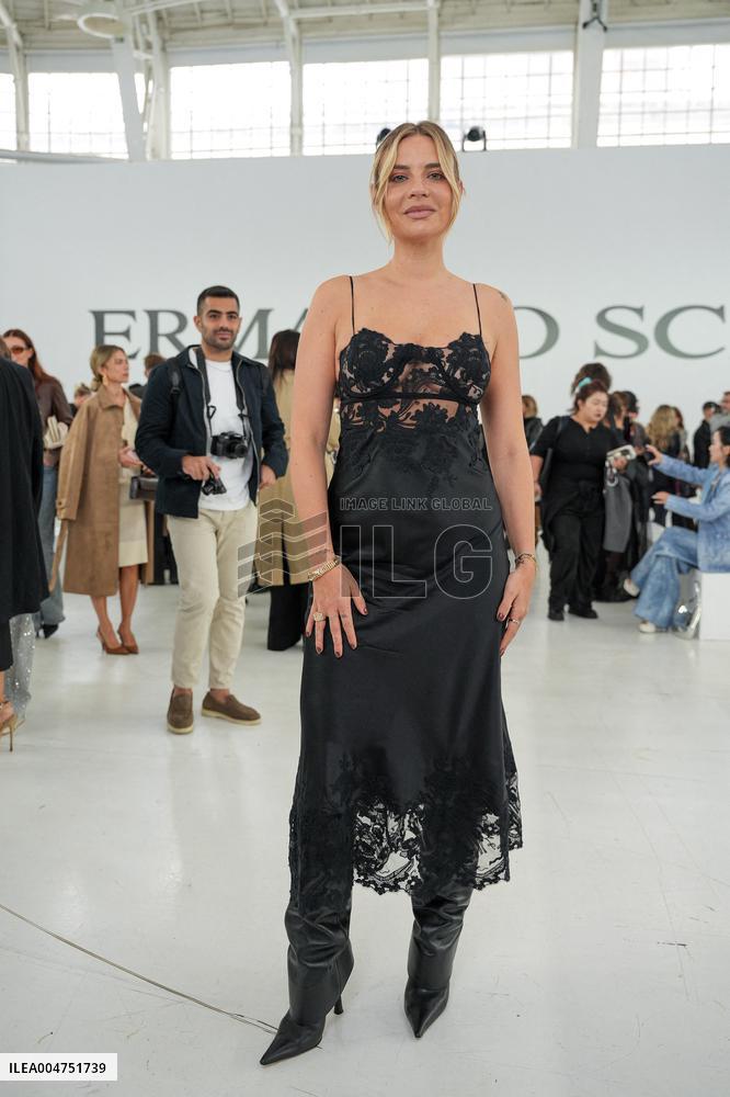 MFW - Guests At Ermanno Scervino Fashion Show