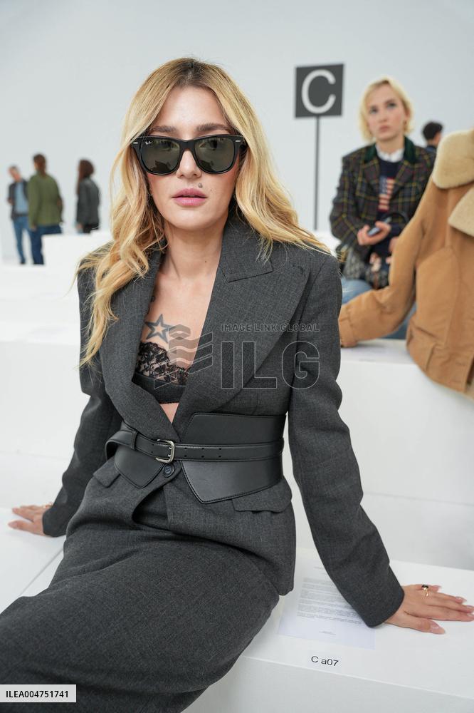 MFW - Guests At Ermanno Scervino Fashion Show