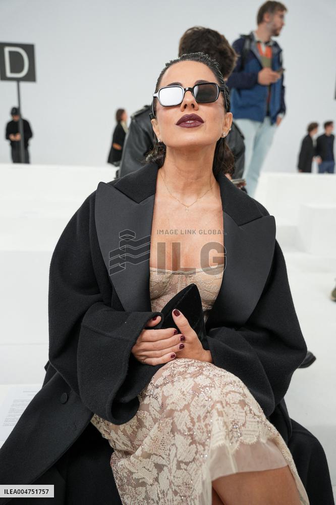 MFW - Guests At Ermanno Scervino Fashion Show