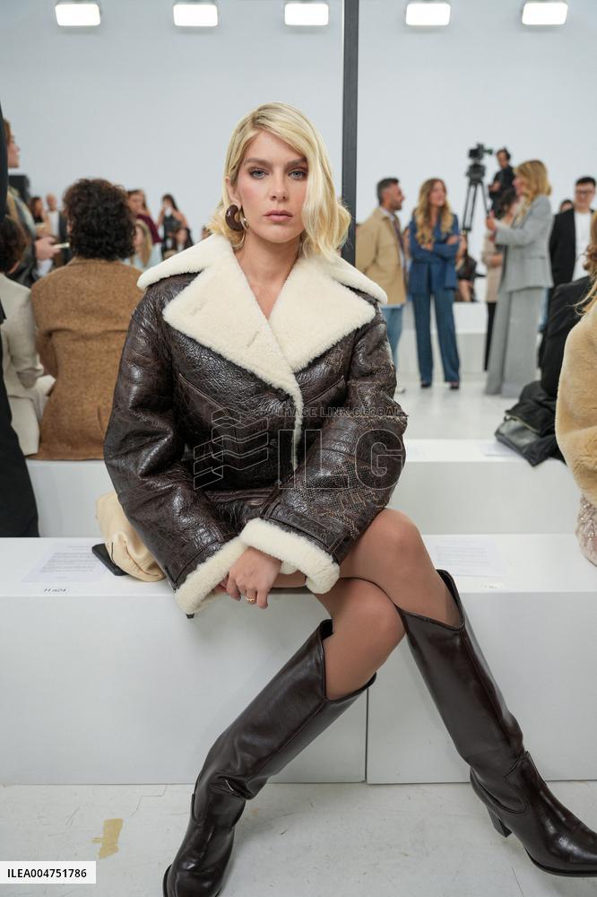 MFW - Guests At Ermanno Scervino Fashion Show