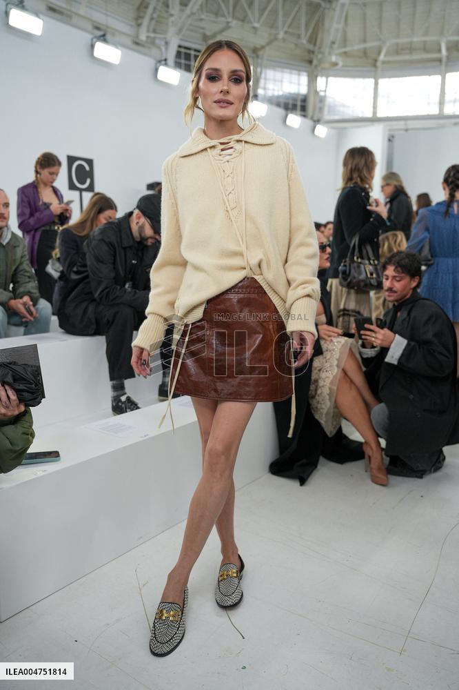 MFW - Guests At Ermanno Scervino Fashion Show