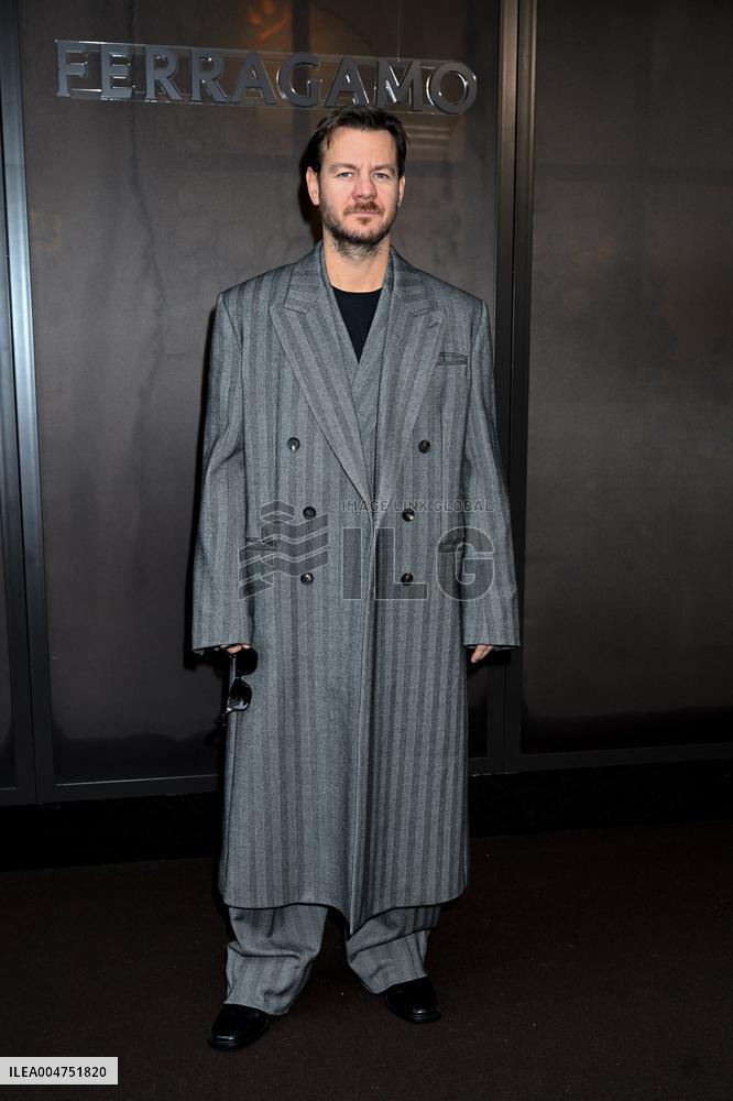 MFW - Guests At Ferragamo Fashion Show