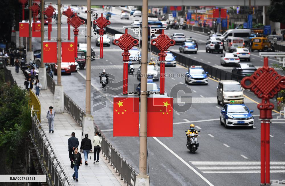 Hang The National Flag To Welcome National Day