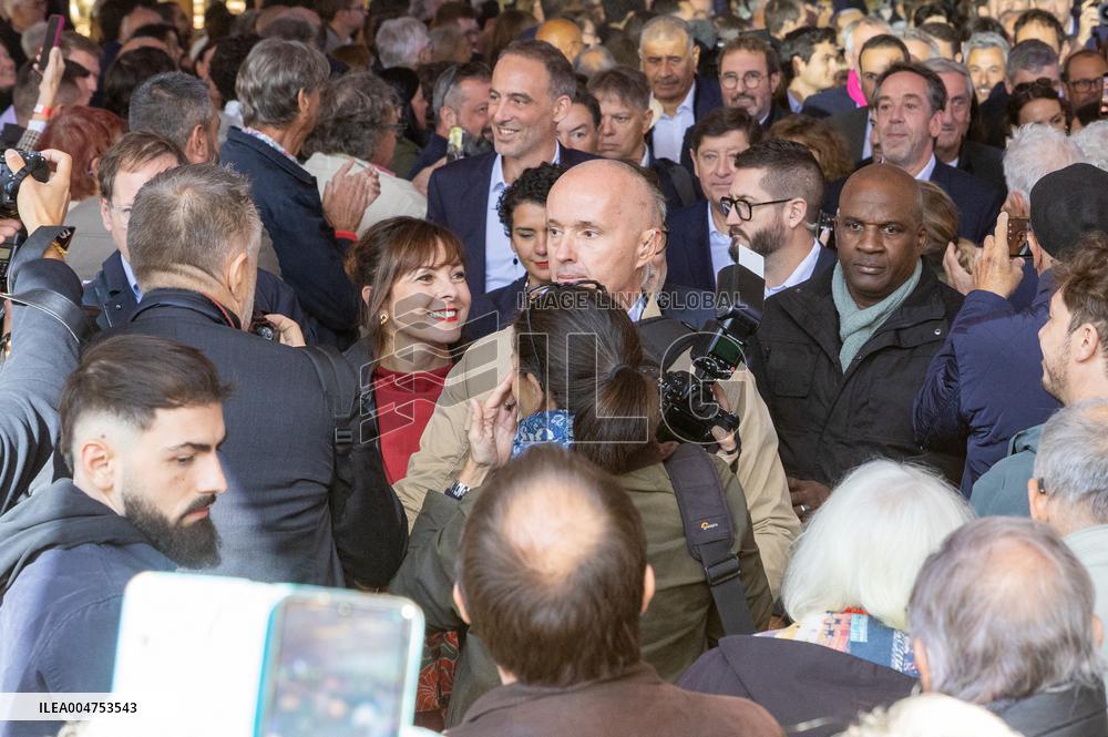 Left-Wing Meetings In Bram - France