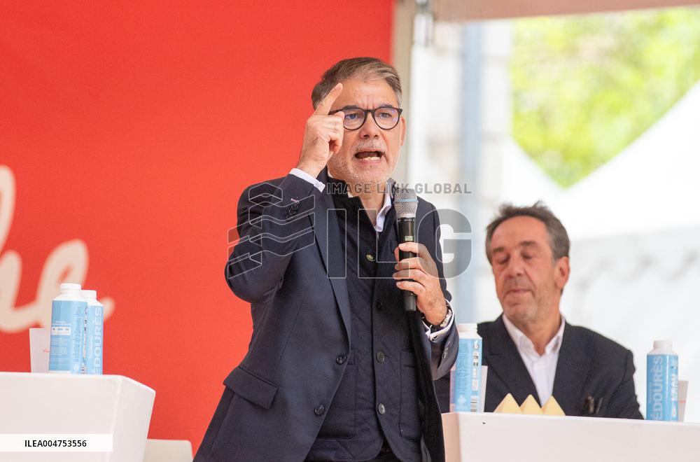 Left-Wing Meetings In Bram - France