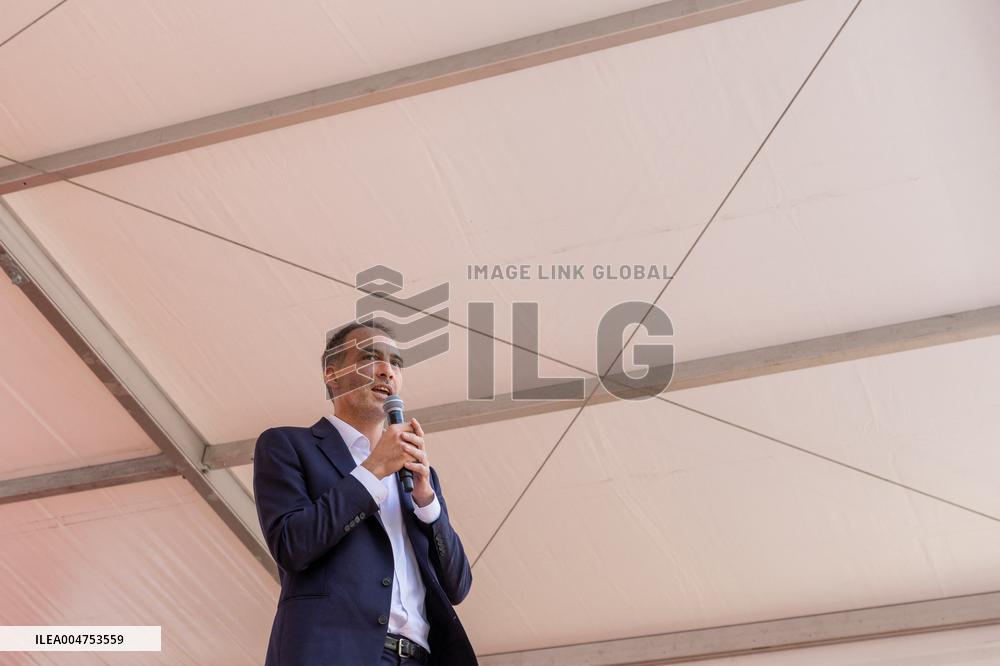 Left-Wing Meetings In Bram - France