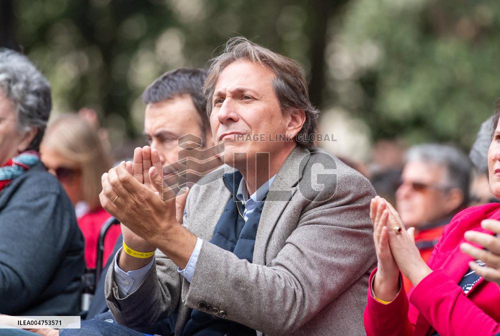 Left-Wing Meetings In Bram - France