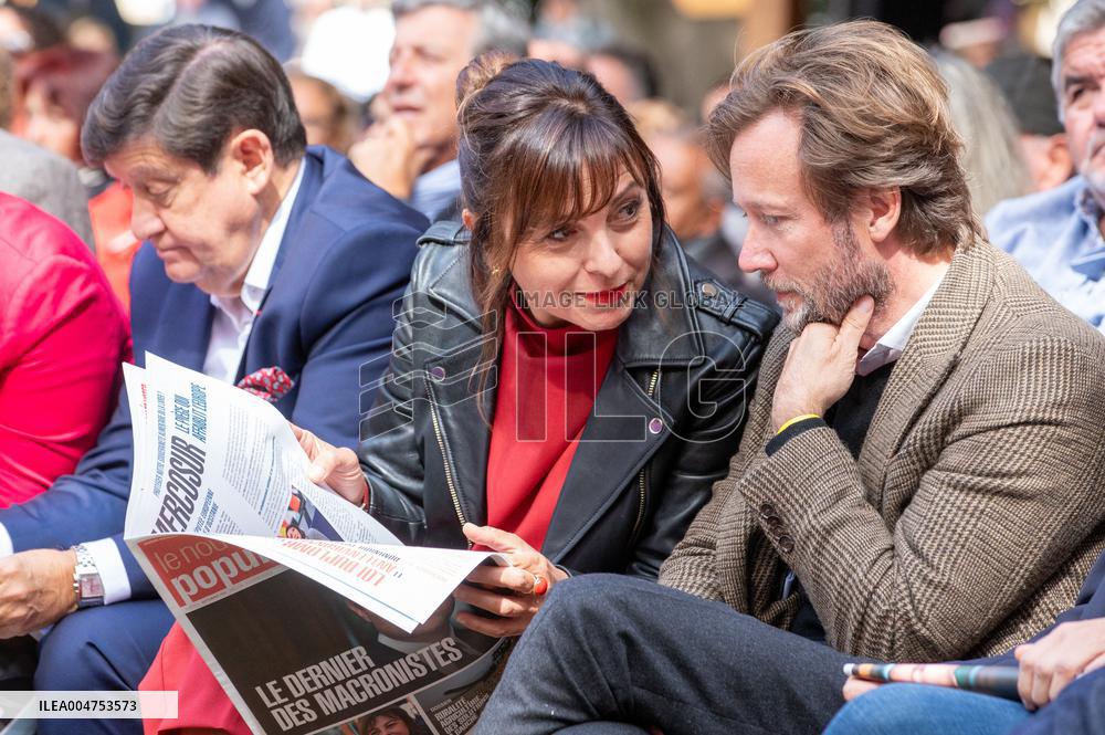Left-Wing Meetings In Bram - France