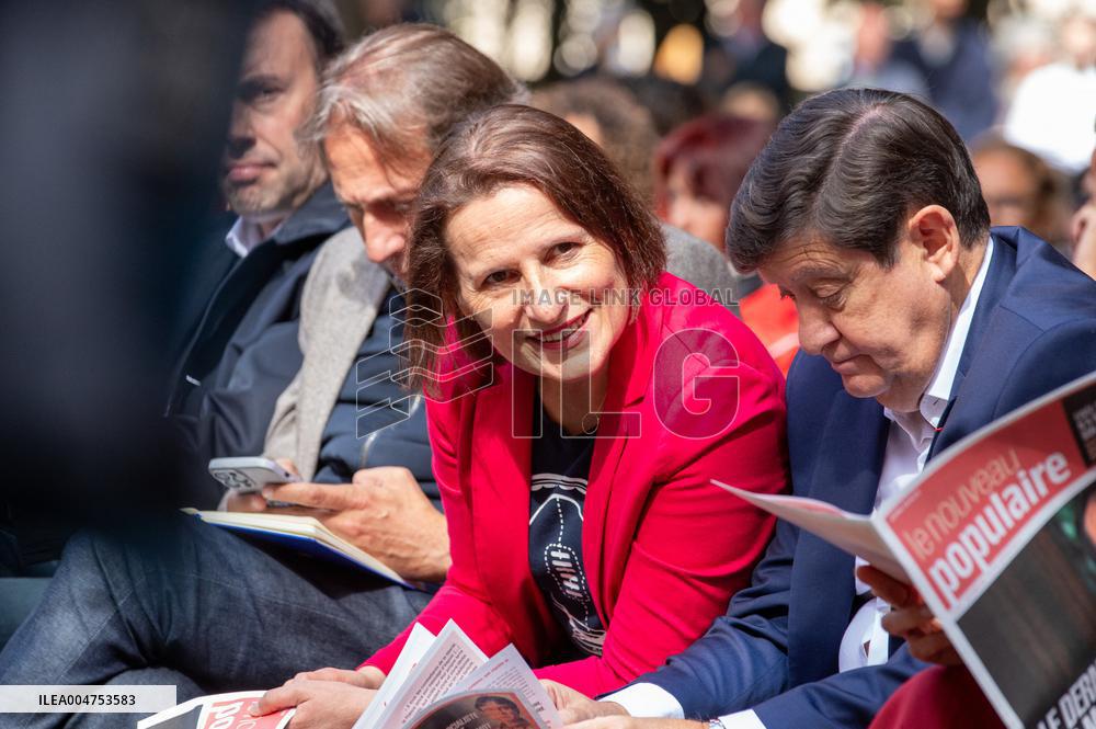 Left-Wing Meetings In Bram - France