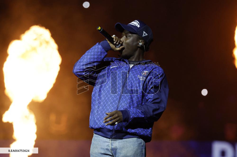 PLK Performs Concert At PSG v Auxerre Match - Paris